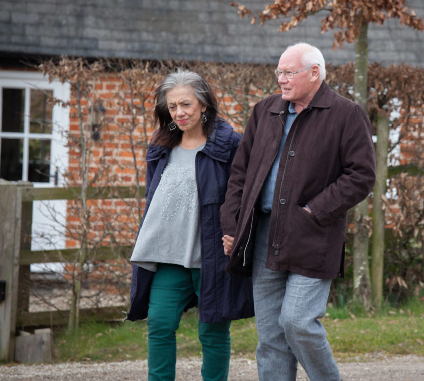 Couple going for a walk