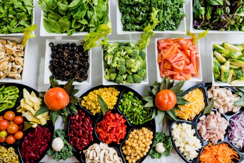 Image of a selection of plates of different foods