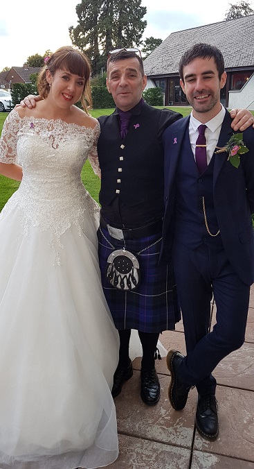 Andy at his son's wedding
