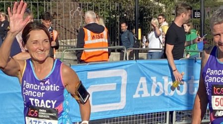 London marathon runners for Pancreatic Cancer UK