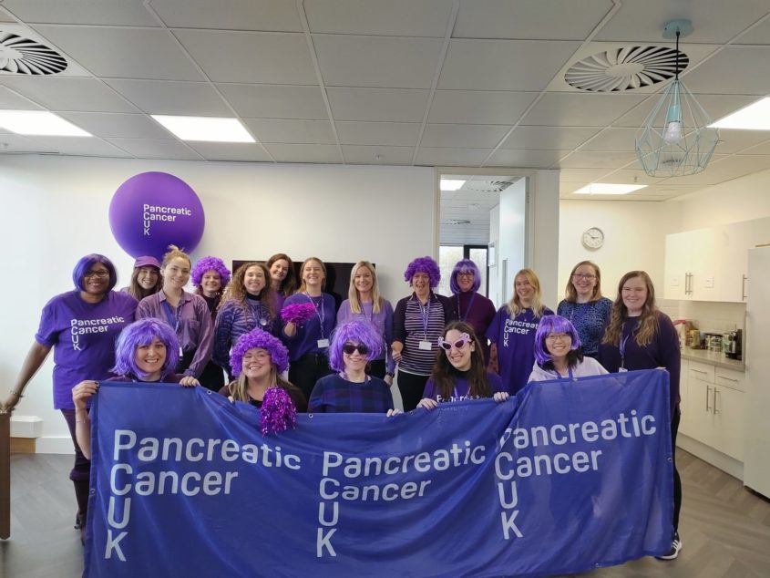 Raising our voices in UK parliament - Pancreatic cancer UK - The team on World Pancreatic Cancer Day