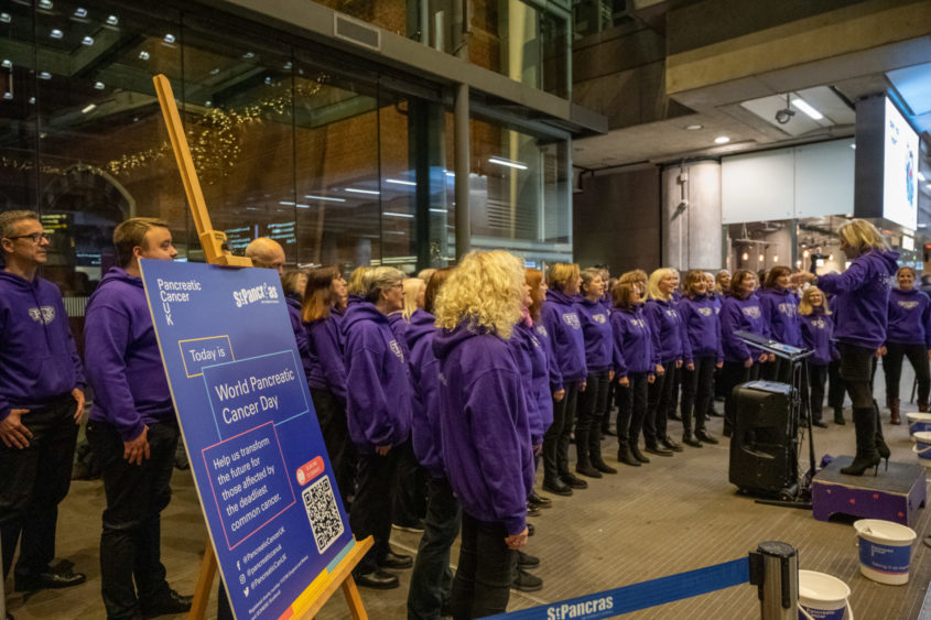 The wonderful Popchoir helping Pancreatic cancer UK raise awareness