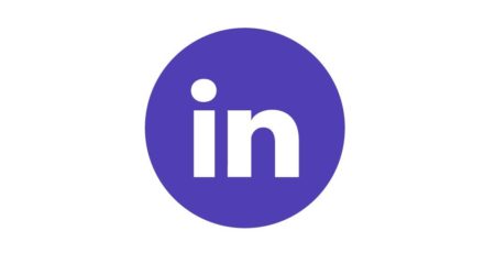 Linkedin logo in PCUK brand colours