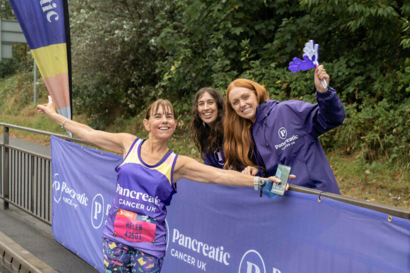 runner with two PCUK workers
