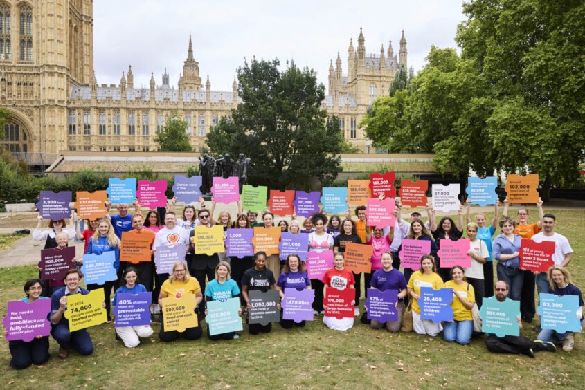 We joined the One Cancer Voice coalition outside the Houses of Parliament this summer