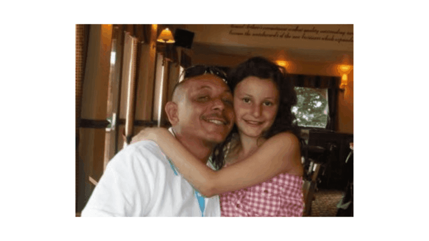 Steve and Courtney hugging