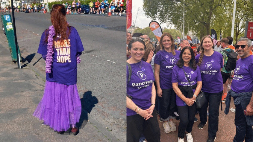 photos of Volunteers at different Events for Pancreatic cancer UK